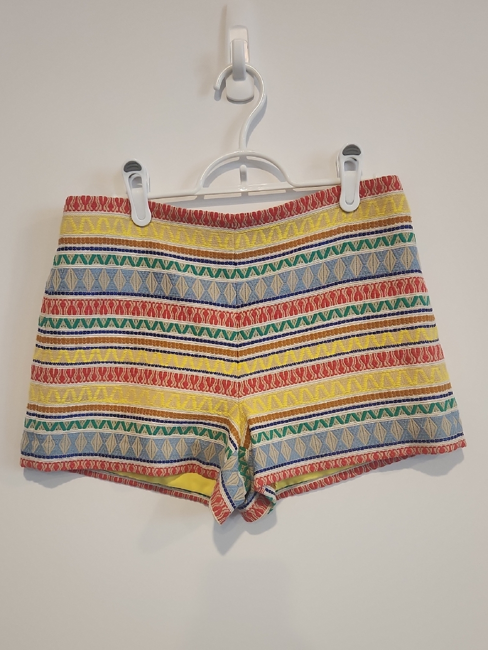 ALICE + OLIVIA Tweed Multicolor Striped Women’s Shorts Sz 2